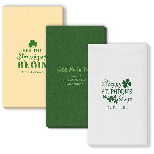 Design Your Own St. Patrick's Day Linen Like Guest Towels